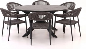 Diningset Manifesto  | 6 personen polywood | Tuinset stapelbaar | 7-delig | Kees Smit Tuinmeubelen