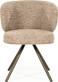 Eleonora Jayson Eetstoel Brons Frame Taupe