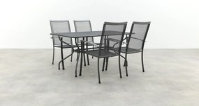 Royal Garden Balero stapelbare tuinset strekmetaal 160x90 cm.