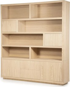 Vakkenkast Naturel Eiken 200 Cm - 200x42x220cm.