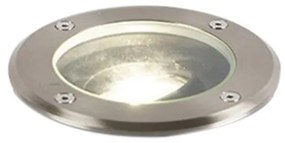 Smart buiten grondspot RVS incl. WiFi GU10 IP65 - Delux Modern GU10 IP65 Buitenverlichting