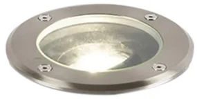 Smart buiten grondspot RVS incl. WiFi GU10 IP65 - Delux Modern GU10 IP65 Buitenverlichting