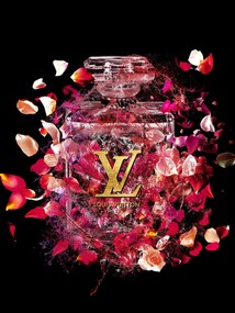 Glasschilderij LV Roses 80x60cm