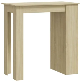 vidaXL Bartafel met opbergrek 102x50x103,5 cm spaanplaat sonoma eiken