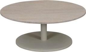 Lido lounge tafel 60x60x30 cm latte polystone travertine