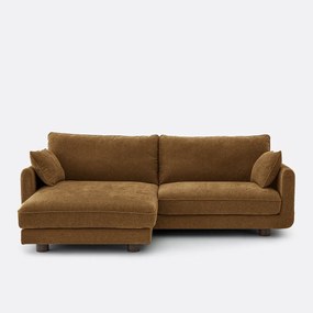 Omkeerbare hoekbank, gemêleerd polyester, EMILIO