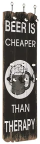 vidaXL Wandkapstok met 6 haken 120x40 cm