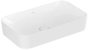 Villeroy & Boch Finion opzetwastafel zonder kraangat 60x35cm Ceramic+ zonder overloop stone white 414361rw
