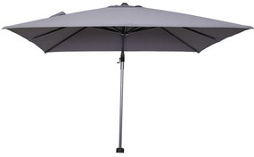 Garden Impressions Hawaii zweefparasol 300x300 cm - frame carbon black - doek licht grijs