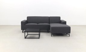 Boavista/Toronto loungebank chaise longue - Sooty - 3-delig - links