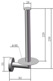 Saniclear Brass dubbele reserve rolhouder geborsteld messing mat goud