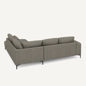 Rechtse hoekbank met leuning in tweed, Marsile