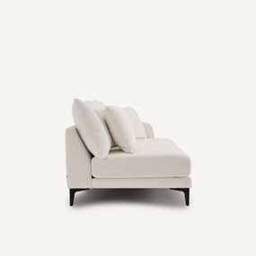 Halve bank, 2-zit van polyesterdoek, MODERNISTE