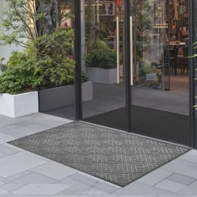 VEVOR Dirt Trapper Mat, 1562 x 914 mm, deurmat voor binnen en buiten, afveegmat, deurmat met TPE-rug, duurzaam, wasbaar entreemat voor gang, balkon, garage, grijs