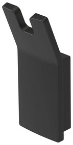 Haceka Aline Handdoekhaak - dubbel - zwart 1208643
