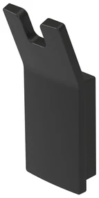 Haceka Aline Handdoekhaak - dubbel - zwart 1208643