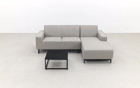 Boavista/Toronto loungebank chaise longue - Nature Grey - 3-delig - links