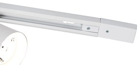 Modern railsysteem met 5 Spot / Opbouwspot / Plafondspots wit 1-fase GU10 70mm - Iconic Jeana Luxe GU10 Binnenverlichting Lamp