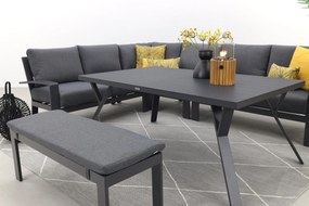 Rondo lounge diningset – Carbon black/mystic grey