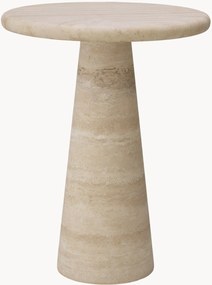 Ronde bijzettafel Adriana van travertijn