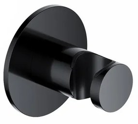 Hotbath Ace Wandsteun - voor handdouche - Gepolijst Zwart PVD AC514PBP