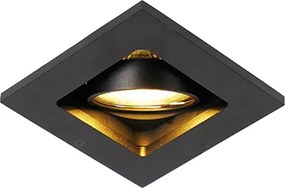 Smart inbouwspot zwart incl. WiFi GU10 verstelbaar - Qure