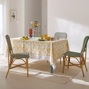 Bedrukt tafelkleed in gewassen katoen, Cyrille