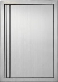 VEVOR Grilltoegangsdeur, 432 x 610 mm, enkele buitenkeukendeur, vlak gemonteerde roestvrijstalen deur, verticale wanddeur met intrekbare handgreep, voor grill-eiland, grillstation, buitenkast
