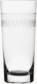 Mondgeblazen kristallen longdrinkglazen Ovals, 4-delig