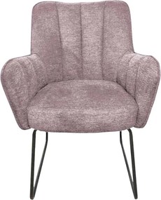 Eetkamerstoel - Kevin - stof Bjorn grof geweven lavendel