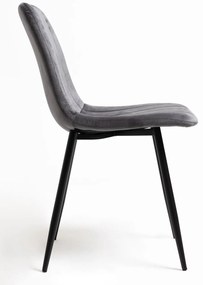 Fluwelen Miller Black Stoel