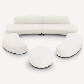Poef polyester bouclette, Rosebury