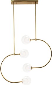 Hanglamp Goud Glazen Bollen APP639-4CP