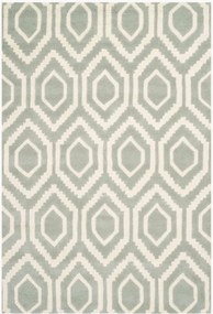 Handgetuft laagpolig wollen vloerkleed Essex