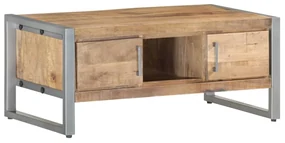 vidaXL Salontafel 95x50x40 cm ruw mangohout