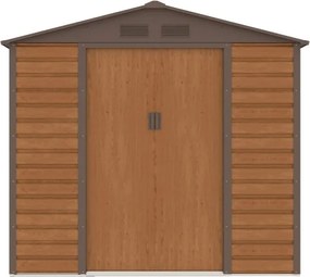 Lahti metalen gereedschapshuis 2,1 x 1,3 m Winkel Boss houtachtig