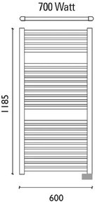 Calor Elara elektrische sierradiator wit 118.5x60cm 700W