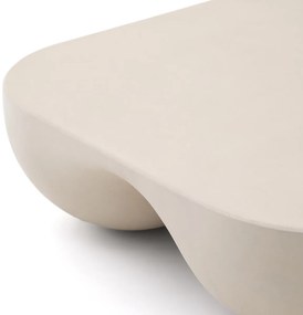 Kave Home Colba Japandi Salontafel Polystone Cement - 100 X 100cm.