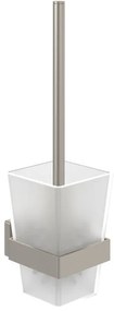Villeroy & Boch Elements - Striking Toiletborstelgarnituur - 94 x 118 x 340 mm - Matt Brushed Nickel (RVS) TVA15201700064