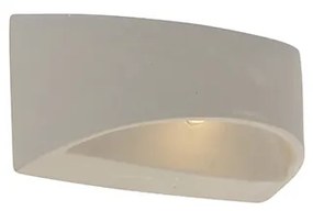 Landelijke wandlamp beton halfrond - Adelaide