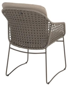 4 Seasons Outdoor Moretti dining chair terre met hoge rugleuning  Tuinstoel    bruin weerbestendig