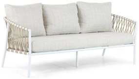 Stoel en Bank Loungeset 5 personen Aluminium/rope Wit  Lifestyle Garden Furniture Feraro