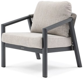 Stoel en Bank Loungeset 5 personen Aluminium Grijs  Lifestyle Garden Furniture Jada