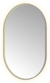 Hotbath &More Oval spiegel ovaal 80x120cm geborsteld gunmetal PVD