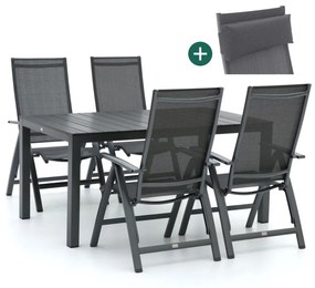 Bellagio Avenza/Fidenza 160cm dining tuinset 5-delig verstelbaar