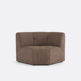 1-zits modulaire hoektafel fauteuil van fijn chenille, ANETA