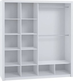 Kledingkast Catromi 110, Artisan eiken, 215x220x62cm, 204 kg, Kledingkast deuren: Schuivend, Aantal planken: 9, Aantal planken: 9