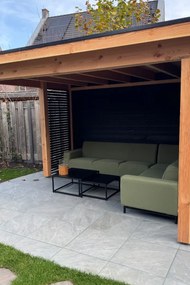 Boavista/Royalty loungeset - hoekbank rechts - Heritage leaf - 5-delig