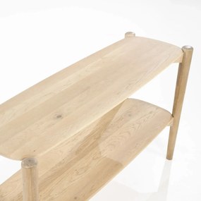 Design Wandtafel Licht Eiken Hout - 130 X 40cm.