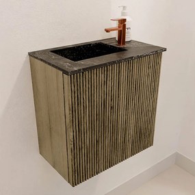 Mondiaz Joya DLux 40cm toiletmeubel dusk met wastafel faye links 1 kraangat lava